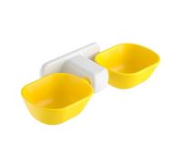 HYTROVE Gamelle Murale pour Animaux Distributeur Alimentation Double pour Chats Et Chiens Design Pratique Et Élévé pour Maison Animaux De Compagnie