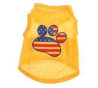 HYTROVE Gilet Respirant pour Chien Shirt Adorable avec Motif De Drapeau Américain pour Petits Animaux pour Sorties s