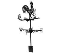 HYTROVE Girouette Métallique Décorative Indicateur De Direction du Vent Forme De Coq pour Jardin Et Toit pour Décoration De Cour Et Pavillon