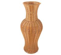 HYTROVE Grand Vase à Poser Support à Fleurs Séchées Imitation Rotin Sol en Plastique Décoration Élégante et Simple et Porte-Fleurs Décoratif pour Bureau ou Maison