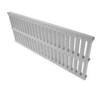 HYTROVE Grille de Drainage en Polymère 50,8 X 20,3 CM pour Caniveau Extérieur Couverture Antidérapante Blanche pour Garage, Terrasse et Jardin