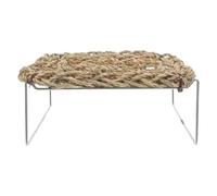 HYTROVE Hamac pour Dragon Barbu et Grenouille Rectangulaire avec Matelas en Herbe Marine Résistante et Plateforme Robuste pour Habitat Extérieur