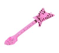 HYTROVE Instruments Gonflables Rock and Roll en PVC Léger Guitare Électrique Rose, Gonflage Rapide pour Décorations de Fête et Jouets pour Garçon et Filles