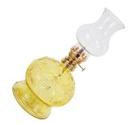 HYTROVE Lampe à Huile Rétro Verre avec Dimmable Lampe à Kérosène Décorative pour Intérieur pour Éclairage Religieux et Situations Urgence Design Au Vent Niveau Huile Visible Éclairage pour