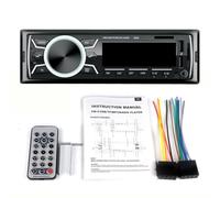HYTROVE Lecteur Mp3 de Voiture sans Fil Support Carte Mémoire 12v Double Port USB Sortie 4 Canaux, Télécommande Incluse, Boîtier Plastique et Métal Noir