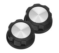 HYTROVE Lot de 2 Boutons de Commande en Abs Noir pour Friteuse à Air et Four, Bouton de Minuterie, Accessoire Cuisine