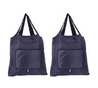 HYTROVE Lot de 2 Pochettes Fourre-Tout Réutilisables en Tissu Oxford, Paquet de Rangement Étanches pour Supermarché, pour Courses en Extérieur et Rangement Intérieur