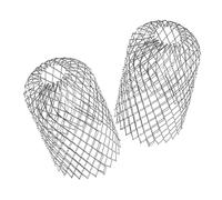 HYTROVE Lot De 2 Protections De Gouttière : Filtre À Feuilles À Mailles Fines, Couvercle De Tuyau De Drainage En Aluminium Pour Les Zones Pluvieuses, Protection De Gouttière Pour La