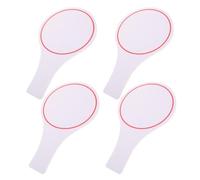 HYTROVE Lot de 4 Tableaux des Scores Portables Légers en Mousse Rouge, Tableau Blanc Effaçable à Sec pour Arbitres et Juges Lors D'événements Sportifs