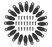 HYTROVE Lot de 50 Boucles de Fixation et Plaques de Graîne pour Cadres Photo Accessoires pour Panneau Arrière Cadre Photo Résistants et Solide