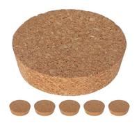 HYTROVE Lot De 6 Couvercles en Liège pour Pots De Fleurs, Terrariums en, Micro-Pots Paysagers, Bouchons Coniques Anti-Fuite pour Bocaux Mason, Petites Carafes,