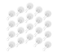 HYTROVE Lot de 80 Crochets Adhésifs Ronds pour Plafond en Plastique et Acier Inoxydable, Support Mural Auto-adhésif Stable Suspendre de Décorations de Mariage et Anniversaire