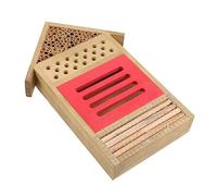 HYTROVE Maison pour Abeilles à Pollinisateurs Naturel Refuge pour Insectes Décoration de Jardin Habitat Confortable pour Abeilles et Insectes