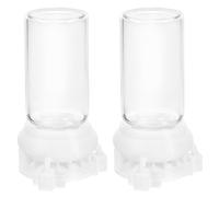 HYTROVE Mangeoire à Eau pour Fourmis en Verre et Plastique, 2 Pièces, Résistance aux Chocs, Capacité 10 ML, pour L'été et L'entretien des Fourmilières