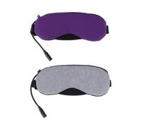 HYTROVE Masque Oculaire Vapeur USB Unisexe en Cuir pour Sommeil à Domicile et Voyage, Fonction Réutilisable Réglage Automatique Température