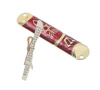 HYTROVE Mezouza Juive Classique Parchemin en Alliage de Zinc, Décoration Religieuse pour Encadrement de Porte, Compacte et Pratique pour Appartement