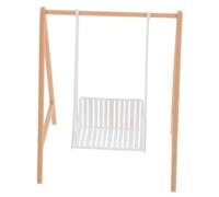 HYTROVE Mini Balançoire pour Maison De Poupée Jouet pour Jardin Décoration Miniature Accessoire pour Micro Paysage Objet De Photographie