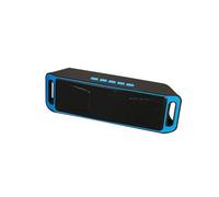 HYTROVE Mini Enceinte sans Fil 4.0 Portable avec Caisson de Basses Intégré, Lecteur Mp3 USB Stéréo, Microphone Intégré, Couleur Bleu, pour Usage Extérieur et Voyage
