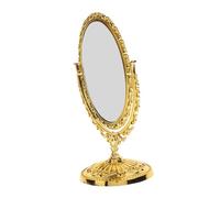 HYTROVE Miroir De Maquillage Européen Ovale Rotatif 1 Petit Taille Miroir Décoratif pour Chambre Bureau Salon