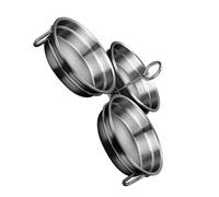 HYTROVE Moule à Œufs Pochés Portable et Sûr en Acier Inoxydable Argenté Cuiseur à Œufs Vapeur 1 Set Pratique pour Camping et