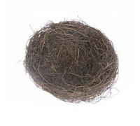 HYTROVE Nid D'oiseau en Rotin Naturel Décoratif de Style Campagne pour Décoration de Table et Cage, Aspect Réaliste, Taille pour Oiseaux et Petits Animaux