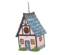 HYTROVE Nid Oiseau Résine pour Extérieur Décoration De Jardin Abri pour Oiseaux Maison Suspendue Colorée Résine pour Attirer Oiseaux Votre Cour