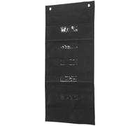 HYTROVE Organisateur de Courrier Mural, Dossier Suspendu en Nylon Noir à Fenêtre Transparente, Multi-Couches, pour École et Voyage