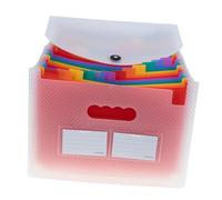 HYTROVE Organisateur de Documents Papier à Compartiments Accordéon Transparent Dossier Flexible pour Bureau et pour Classer Factures Contrats Reçus et Autres Documents