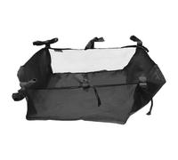 HYTROVE Panier de Rangement sous Poussette Noir en Tissu Oxford Solide, Grosse Capacité 35x32x15 Cm, Filet de Rangement à Suspendre pour Poussette, Organisateur Pratique pour Accessoires