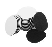 HYTROVE Pastilles Auto-Adhésives à Scratch 6 CM, 20 Paires Noires, Cercles Auto-Agrippants pour Draps et Nappes, Fixation Antidérapante pour Tapis et Mobilier Intérieur