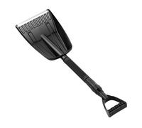 HYTROVE Pelle à Neige d'hiver Pliable Portable pour Déneigement Automobile Et Camping, Outil De Déneigement Robuste Noir, Dimension Réglable, Acier Haute Résistance