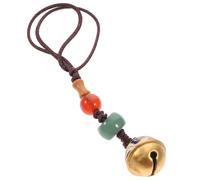 HYTROVE Pendentif en Laiton Rétro Cloche Décorative, Chaîne pour Téléphone Portable en Perles, Accessoire Pratique pour e Voiture et Décoration DIY Couleur Aléatoire