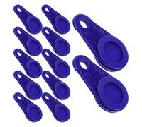 HYTROVE Pinces de Fixation pour Bâche Bleues, Lot de 20 Clips Mobiles à Bouton-Poussoir, Fixation Rapide sans Œillet, Adaptées aux Tentes, Auvents et Films Plastiques en Extérieur