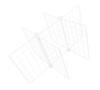 HYTROVE Plaque de Séparation D'étagère en Fer Blanc Structure Fine à 6 Grilles, Séparateurs pour Armoire Polyvalents pour Rangement et Organisation Cuisine en Cabinet