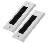 HYTROVE Plaques de Gâche pour Portes Intérieures en Acier Inoxydable 2pcs avec Vis, Réparation Complète et Restauration des Gâches de Serrure de Porte, Design Esthétique et Allongé