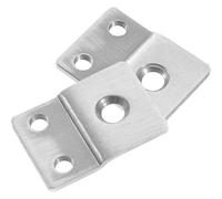 HYTROVE Plaques de Protection de Porte en Acier Inoxydable Argenté, Kit de Renforcement 2pcs Installation Facile et Haute Résistance, Couverture Porte Entrée Sécurisée