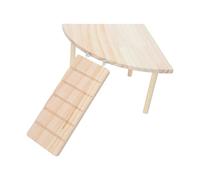 HYTROVE Plateforme d'angle en Bois Kaki pour Cochon d'Inde et Hamster, Légère et Facile à Assembler, pour Cage ou Étagères Modernes
