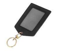 HYTROVE Porte Badge PU pour Carte Identité avec Anneau De Clé Pratique pour Bureau École Et Voyage