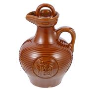 HYTROVE Pot à Vin en Céramique Marron 500ml, Pratique et Polyvalent, Design Simple et Élégant, Cruche à Vin Maison
