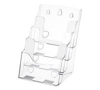 HYTROVE Présentoir à Fichiers Acrylique Portable Support De Document De Bureau avec Compartiments Organisateur Brochure