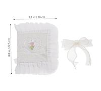 HYTROVE Protège Tissu Lavable Blanc avec Dentelle Couverture Décorative et Fonctionnelle pour Rigides Protège Bords et Assure Lintimité Public