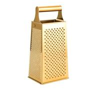 HYTROVE Râpe à Légumes en Acier Inoxydable Or, Résistance Élevée, Finition Fine et Lisse, Outil Multi-usage pour Râper Fromage, Carottes et Autres Légumes Cuisine