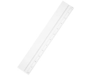 HYTROVE Règle en Plastique Loupe Intégrée 30cm pour Mesures Précises et Calculs Exacts, Outil de Mesure pour Bureau et Dessin Professionnel