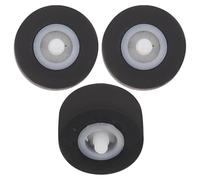 HYTROVE Rouleau Pinceur pour Magnétophone à Bandes 3 Pièces en Caoutchouc Diamètre 13 MM pour Entretien et Réparation Cassette Audio Domestique
