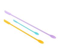 HYTROVE Spatule Silicone Mini 3 Pièces Long Manche pour Bouteilles de Maquillage et Pots de Confiture, Racleur Pratique pour Usage Cosmétique Cuisine