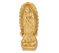 HYTROVE Statue Vierge Résine Dorée Sculpture Religieuse Intérieure Compacte Décoration Spirituelle pour Maison et Bureau Cadeau Unique pour Amateurs de Culture Religieuse