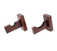 HYTROVE Support Mural en Bois Marron pour Batte de Baseball et Bâton de Hockey, Affichage Horizontal Rainure Standard et Doublure en Feutre Large, pour Collection et Présentation
