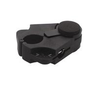 HYTROVE Support pour Canne de Marche Clip Portable Noir, Porte-Canne avec Fixation Arquée Solide en Fibre, Accessoire pour Table Bureau et Fauteuil Roulant