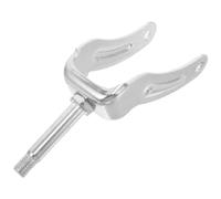 HYTROVE Support pour Fourche de Roue de Fauteuil Roulant Électrique et Manuel en Acier Argenté Roulement de Précision, Compatible Universellement pour Centre de Rééducation