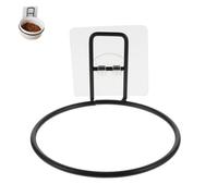 HYTROVE Support pour Gamelle d'animal de Compagnie en Plastique Noir Autocollants sans Clous, Réduit la Charge du Cou du Chat et Empêche Le Renversement la Cage Maison